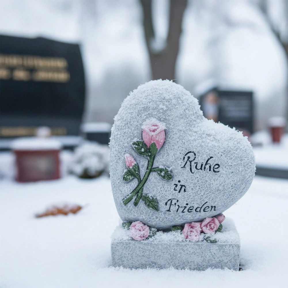 Relaxdays Kapo širdies formos ornamentas „Rest in Peace“