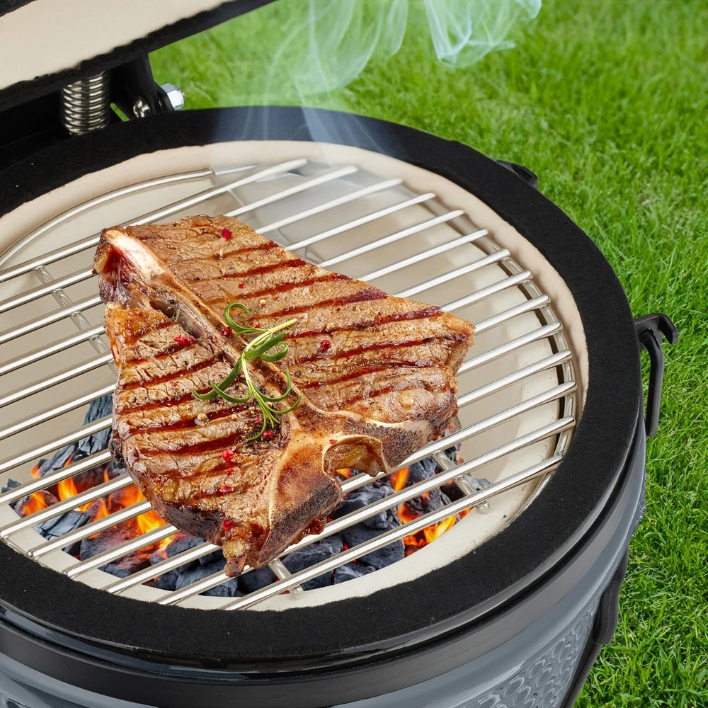 Relaxdays Keraminė „Kamado“ kepsninė