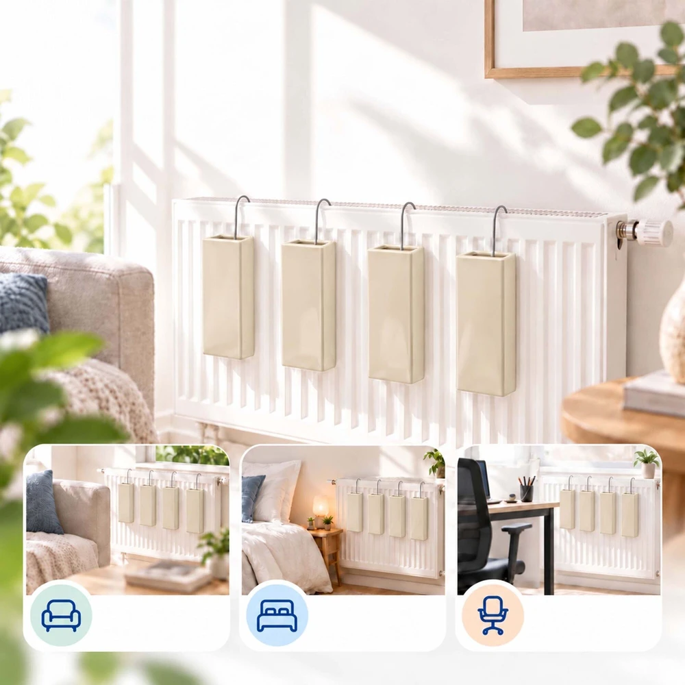 Drėkintuvas Relaxdays Keraminiai radiatoriaus drėkintuvai, komplektas 4 vnt.