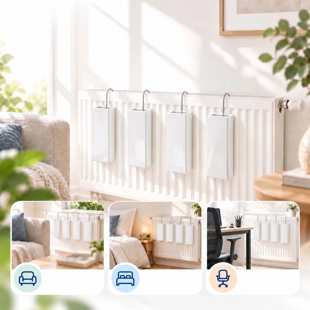 Drėkintuvas Relaxdays Keraminiai radiatoriaus drėkintuvai, komplektas 4 vnt.