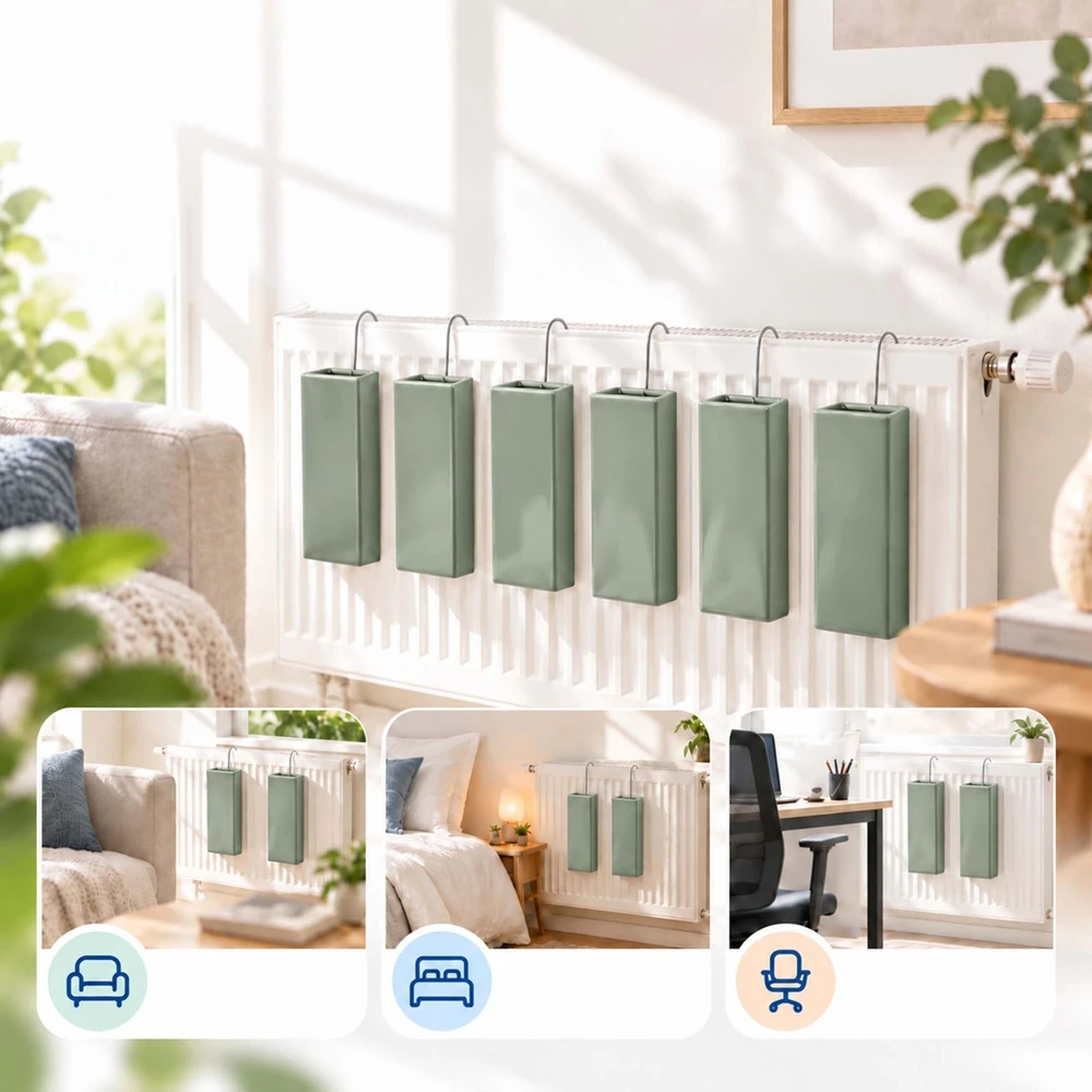 Relaxdays Keraminis radiatoriaus drėkintuvas, 6 vnt.
