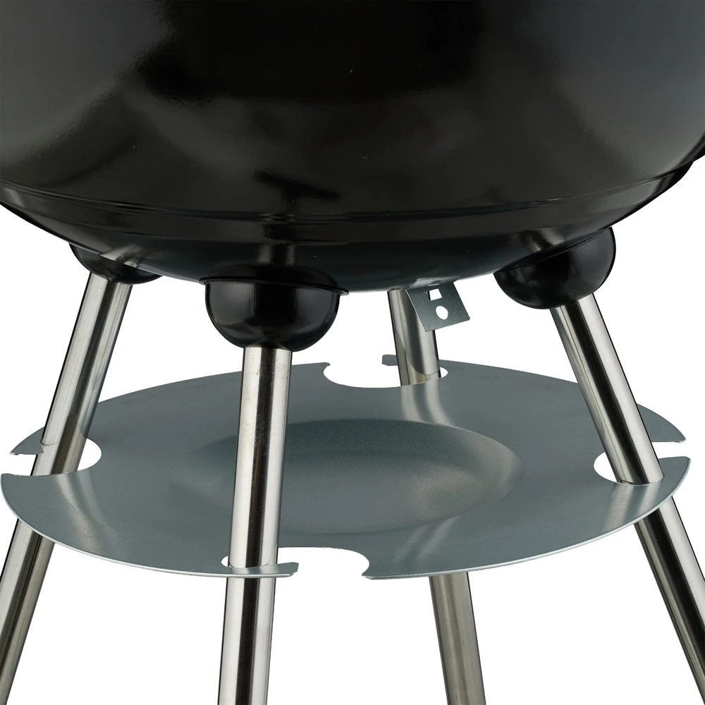 Relaxdays Didelė katilo tipo BBQ kepsninė ant ratukų
