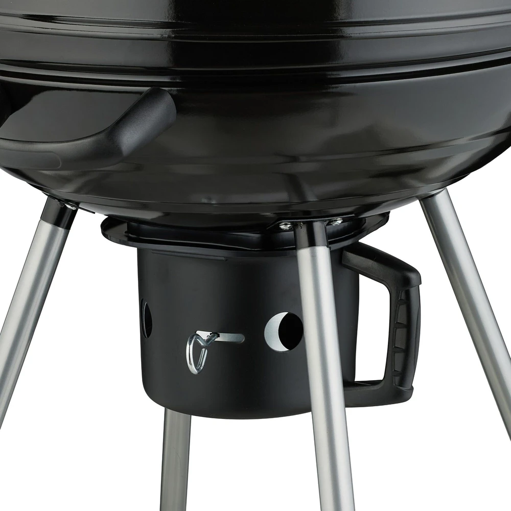 Relaxdays XXL katilinis BBQ grilis ant ratukų