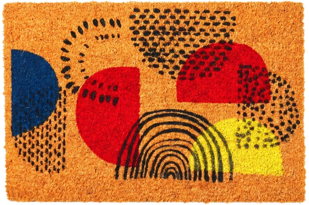 Relaxdays Kokoso pluošto durų kilimėlis su motyvu, 60x40 cm