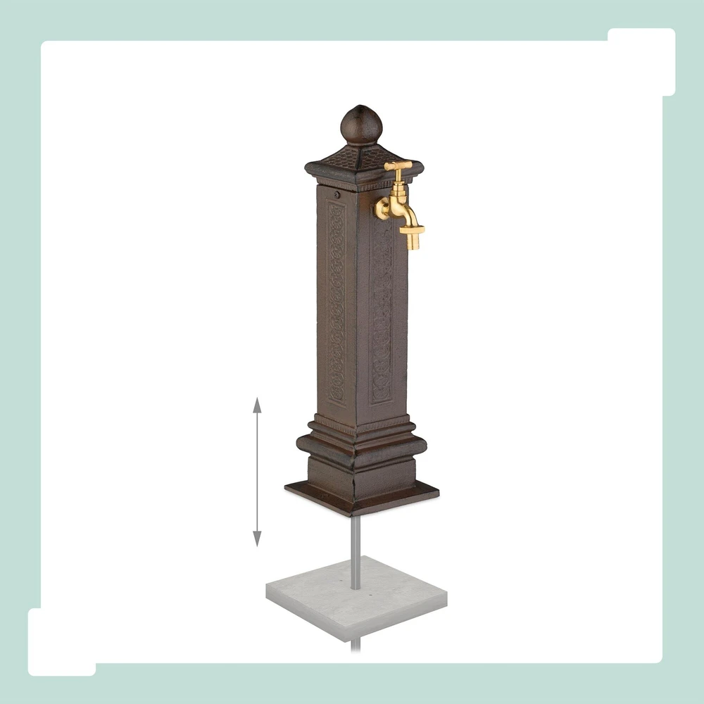 Relaxdays Antikinio stiliaus koloninis fontanas 47 cm