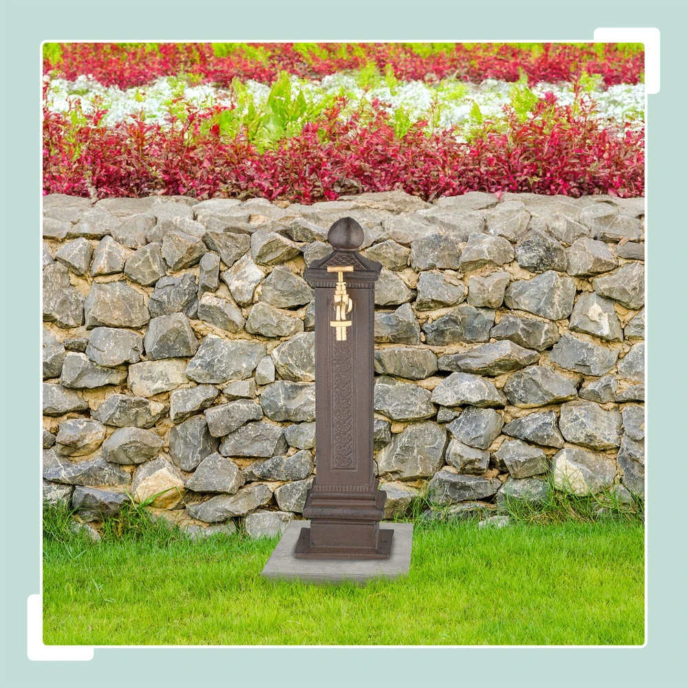 Relaxdays Antikinio stiliaus koloninis fontanas 47 cm