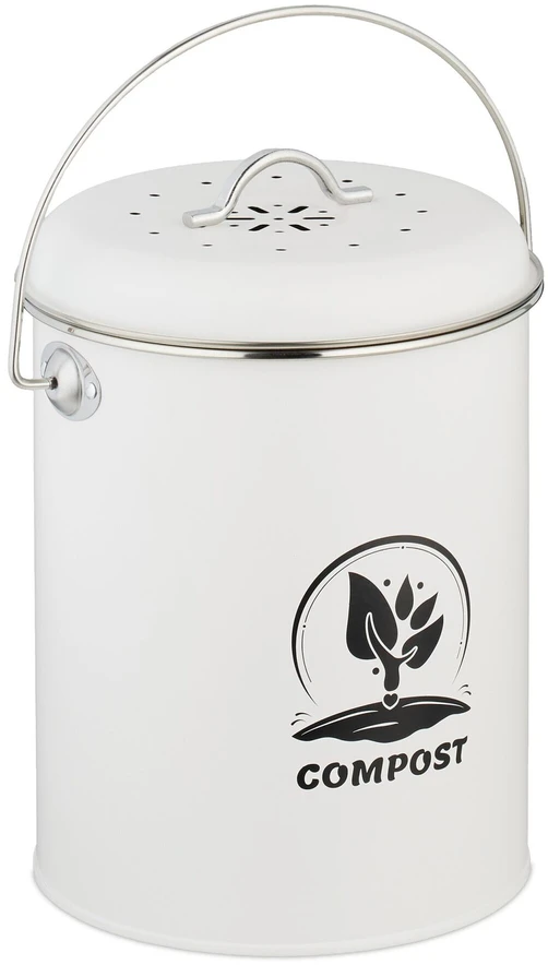 Relaxdays Komposto kibiras su kvapų filtru 5,5 litro