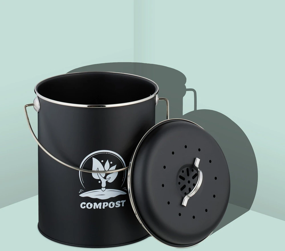 Relaxdays Komposto dėžė su kvapų filtru 5,5 litro