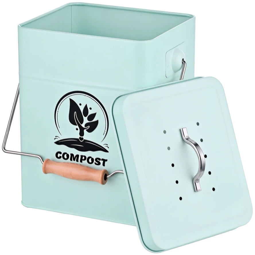 Relaxdays Komposto dėžė su kvapų filtru 6 litrai