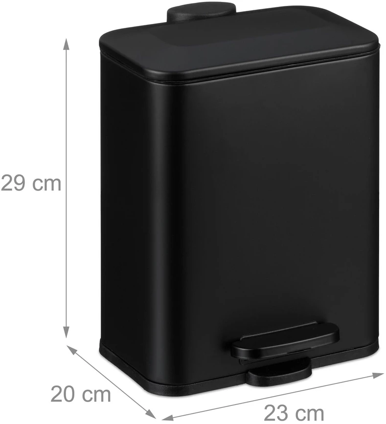 Relaxdays Siaura kosmetinė šiukšliadėžė 5 l