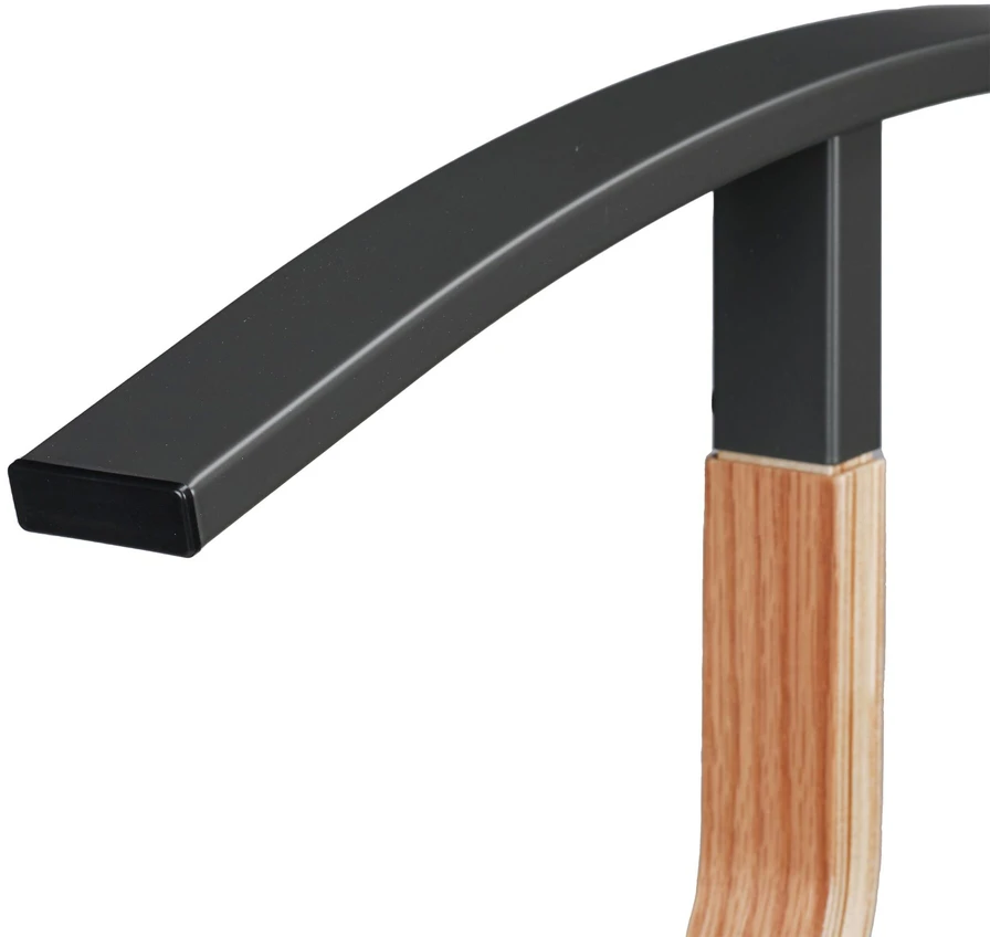Relaxdays Drabužių stovas kostiumui 107 cm pilka/natūrali