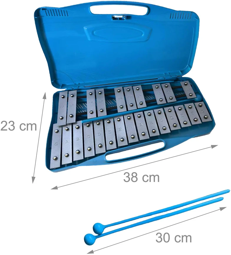 Relaxdays Chromatinis ksilofonas G5–G7