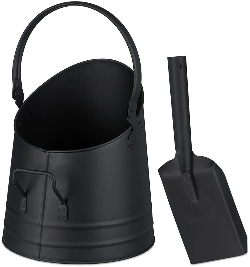 Relaxdays Anglių kibiras su semtuvu 6,5L
