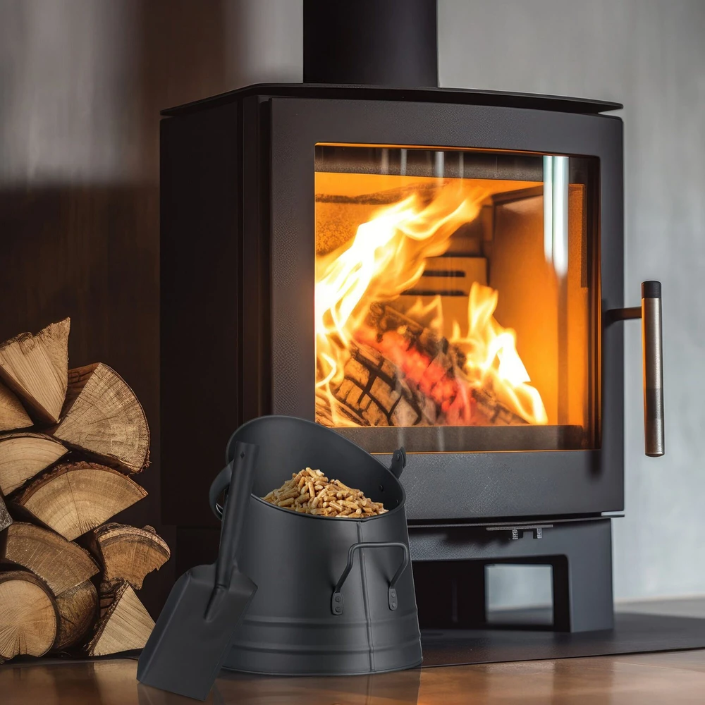Relaxdays Anglių kibiras su semtuvu 6,5L
