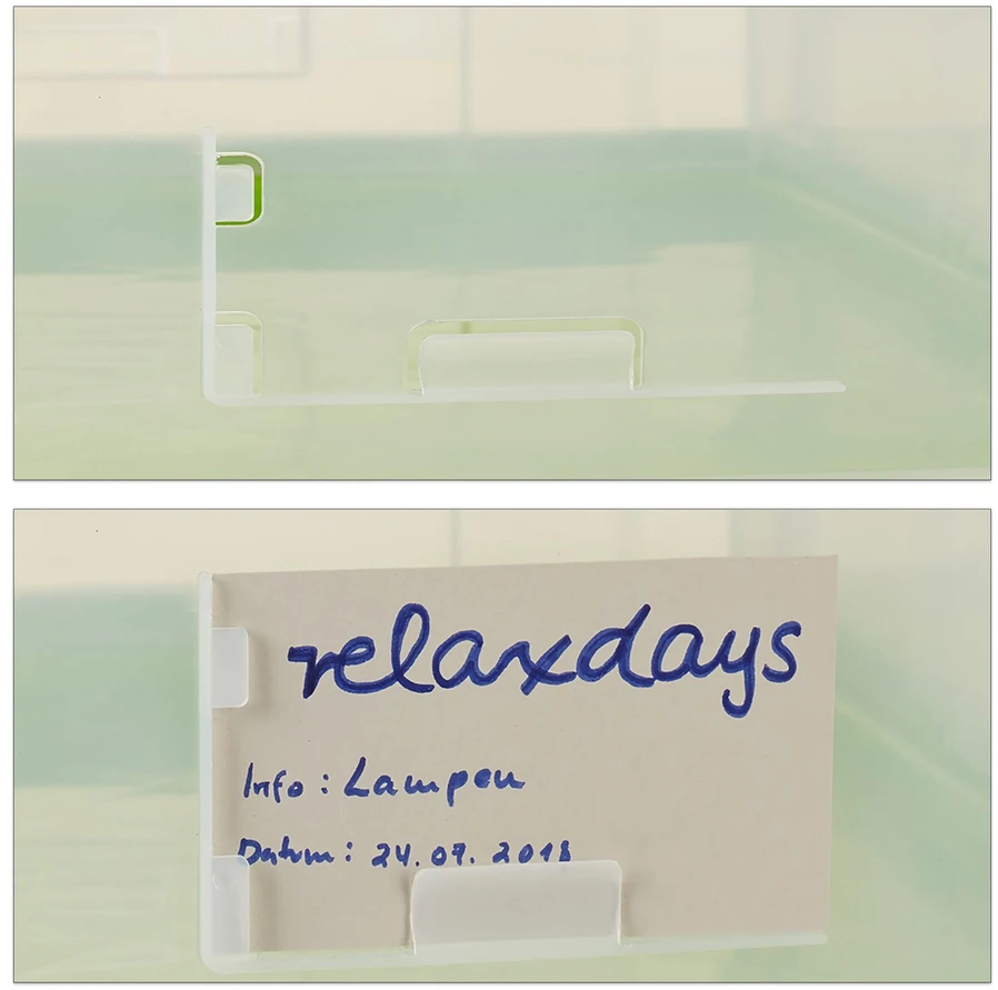 Relaxdays Skaidri sulankstoma dėžė su dangčiu