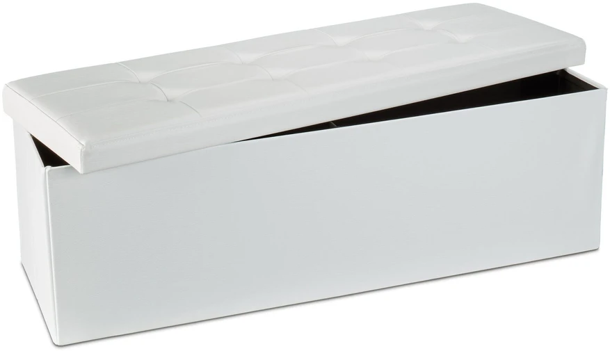 Relaxdays Laikymo pufas, 114x38x38 cm, juodas