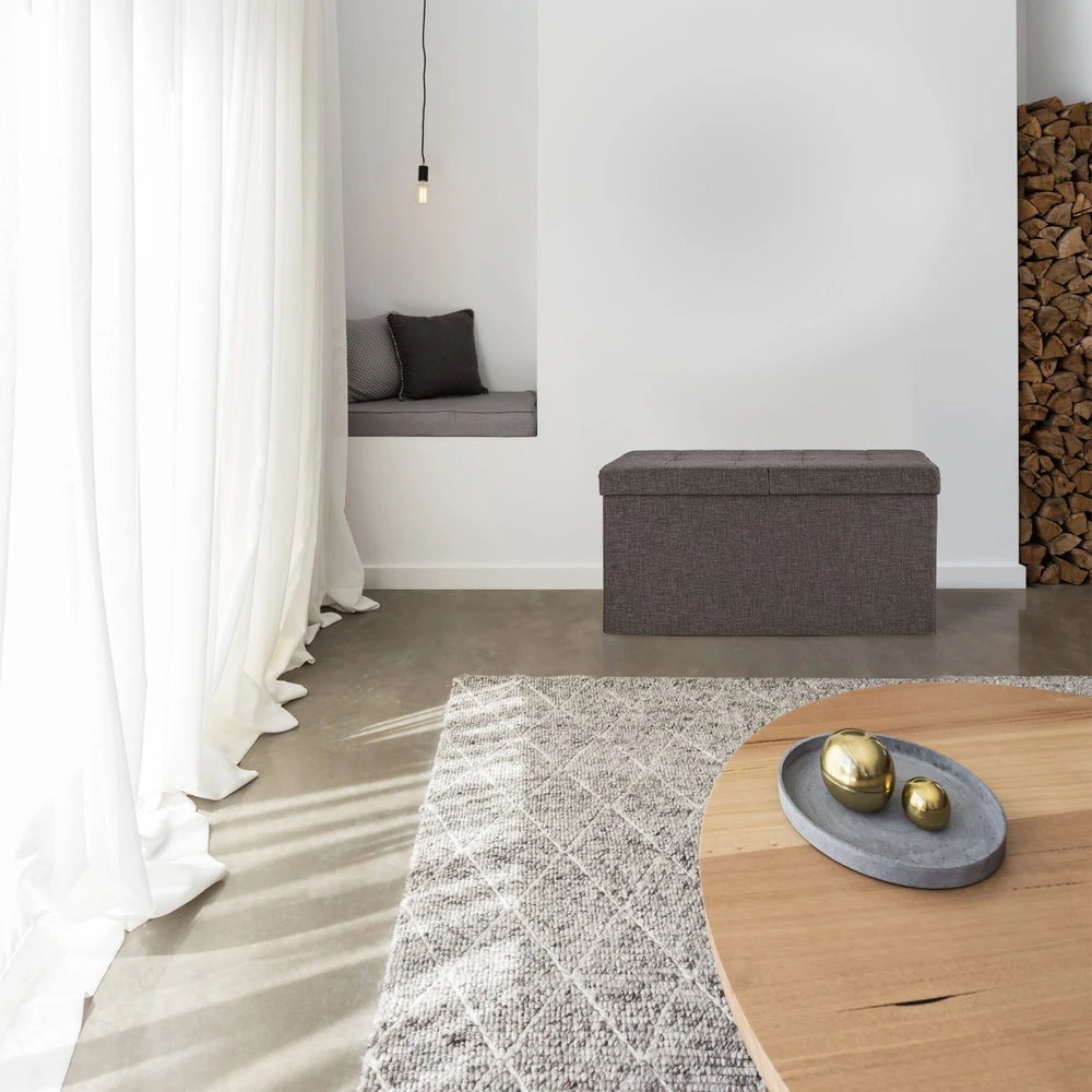 Relaxdays Daiktadėžė su suoleliu ir atverčiamu dangčiu