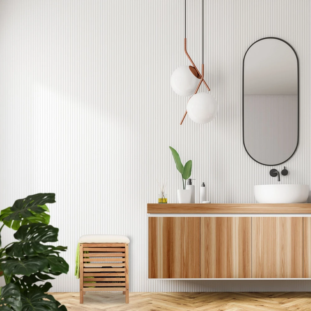 Relaxdays Daiktų laikymo taburetė, puikiai tinkanti vonios kambariams