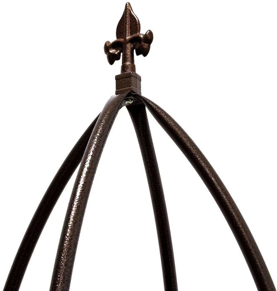Relaxdays Laipiojimo augalų obeliskas Metal rudas 190 cm