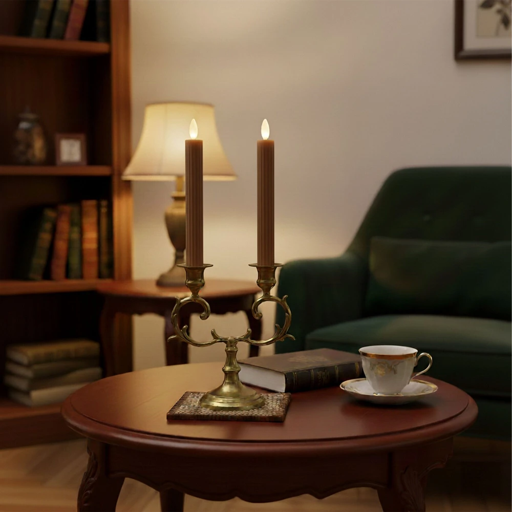 Relaxdays LED žvakių žvakidėms rinkinys iš 2 vnt.