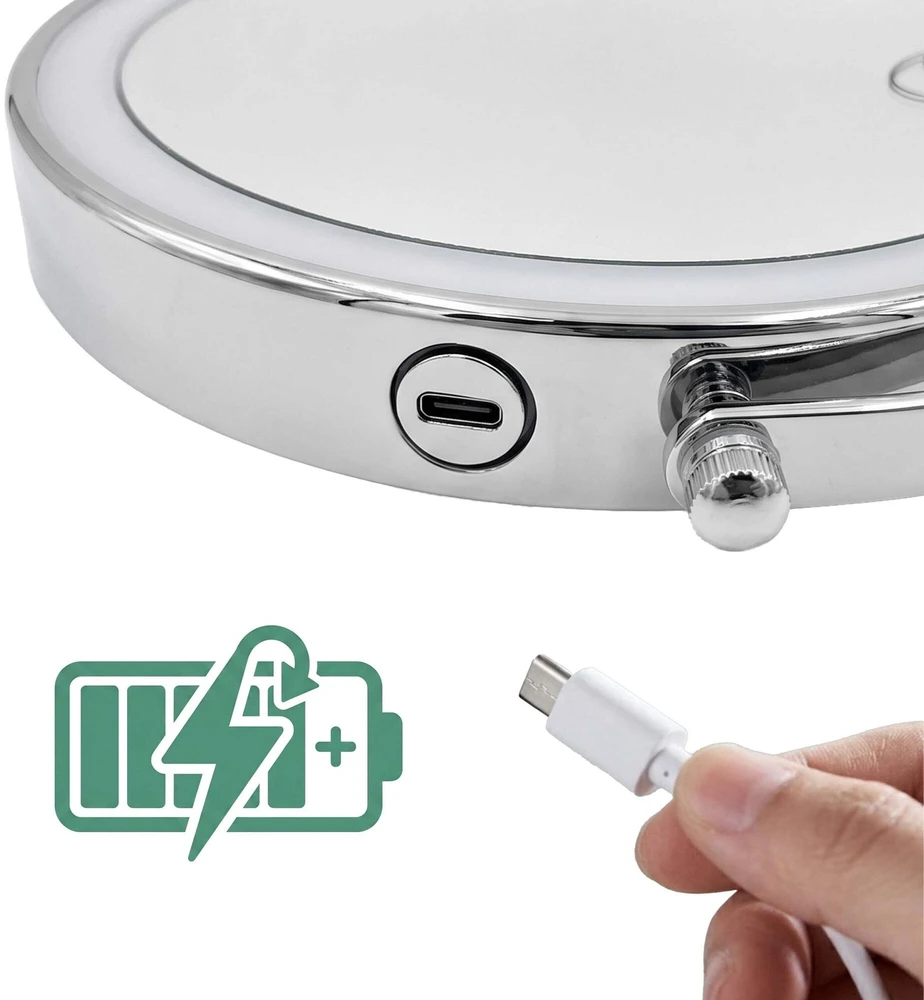 Relaxdays LED USB makiažo veidrodis