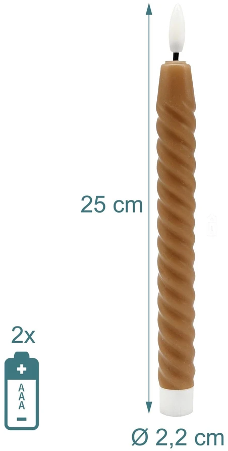 Relaxdays LED kūginių žvakių rinkinys (6 vnt.)