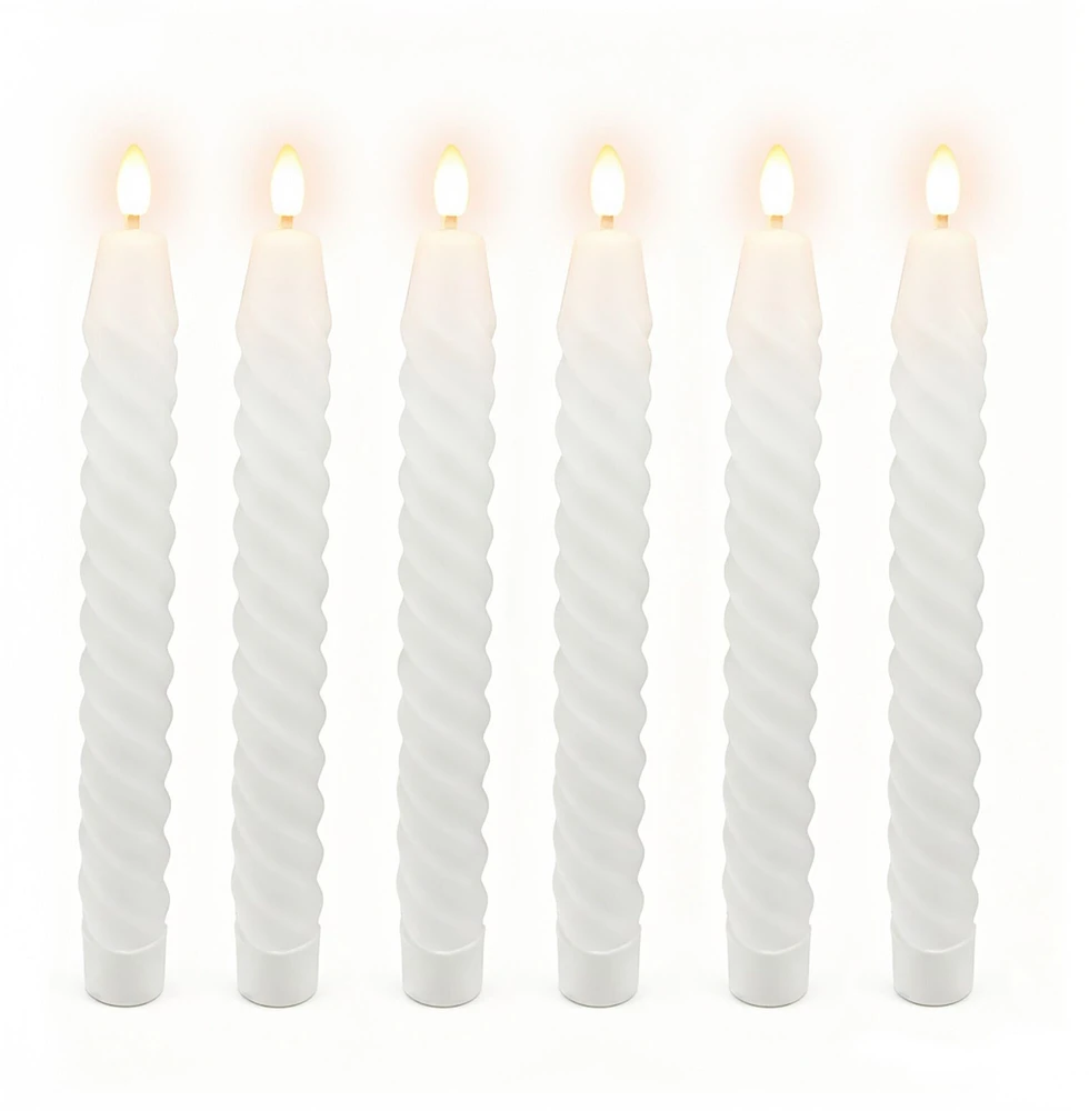 Relaxdays 6 LED kūginių žvakių rinkinys