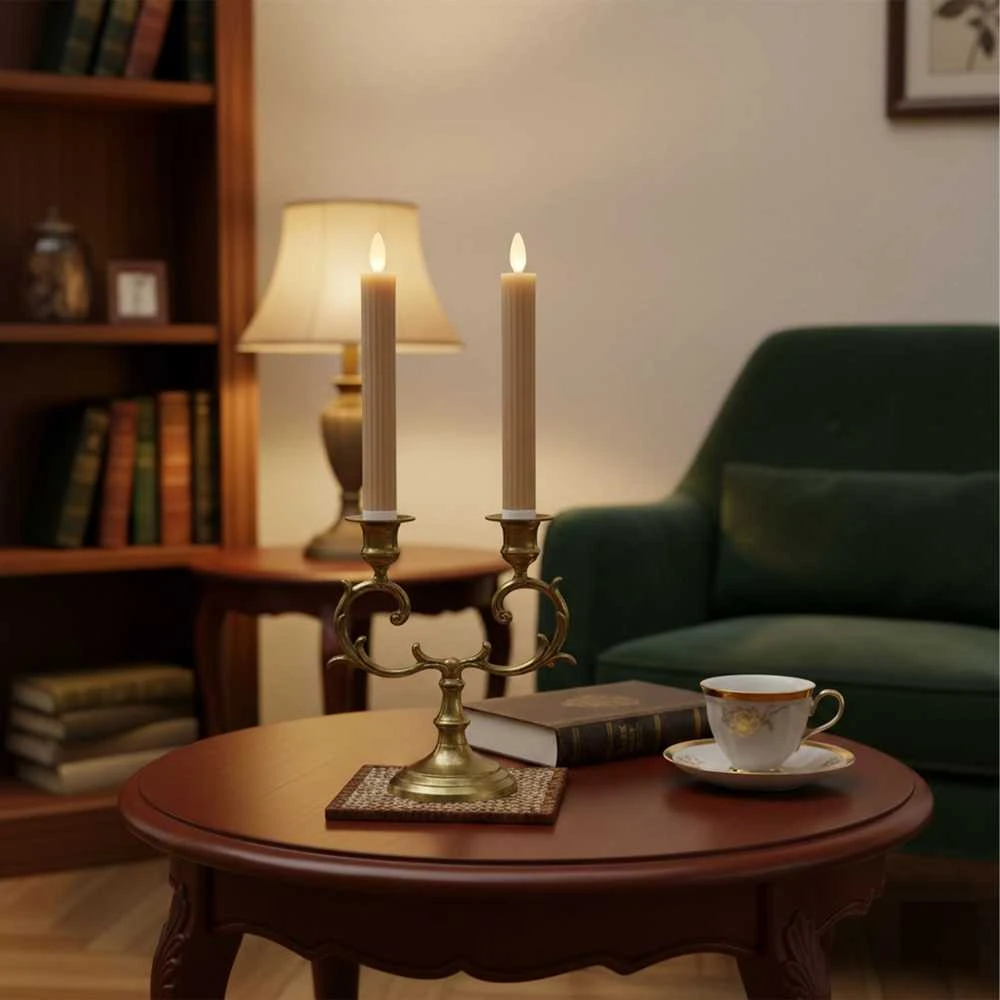 Relaxdays 2 LED kūginių žvakių rinkinys