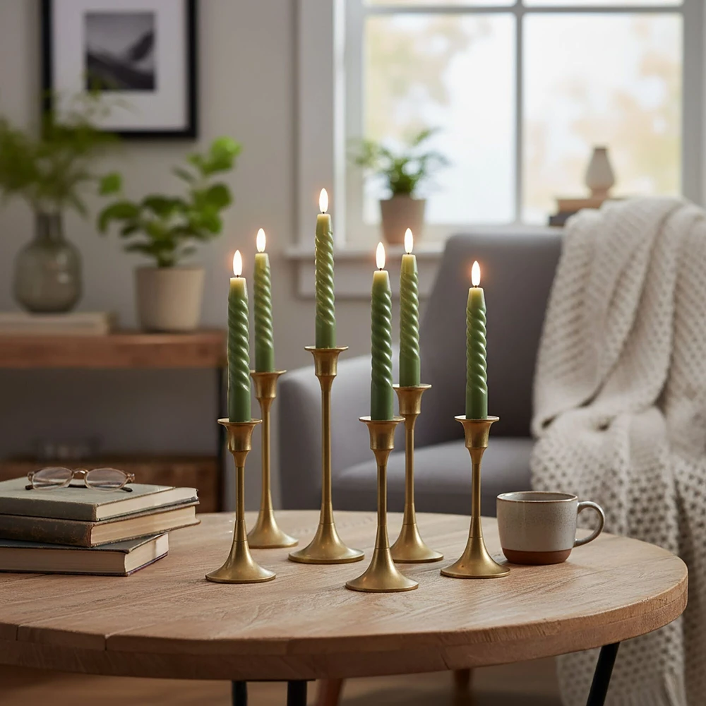 Relaxdays 6 LED kūginių žvakių rinkinys