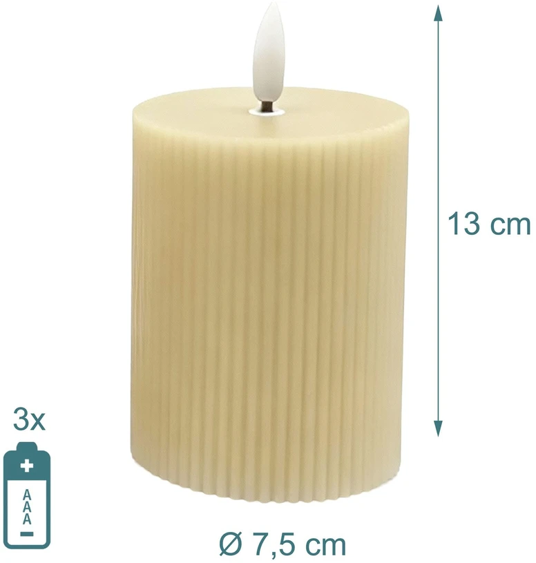 Relaxdays 4 LED vaškinės žvakės