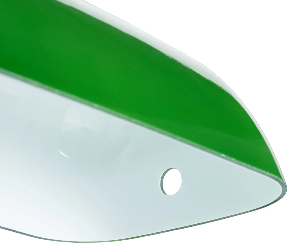 Relaxdays Lempos gaubtas, 7.5x22.5x13.5 cm, žalia, stiklas