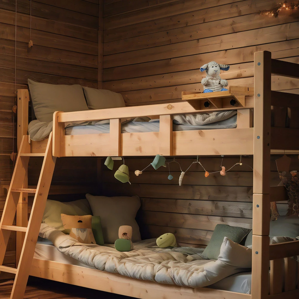 Relaxdays Prisegama lovos lentynėlė iš bambuko