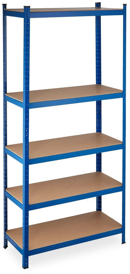 Relaxdays Itin tvirtas lentynų stelažas 220 cm mėlynas