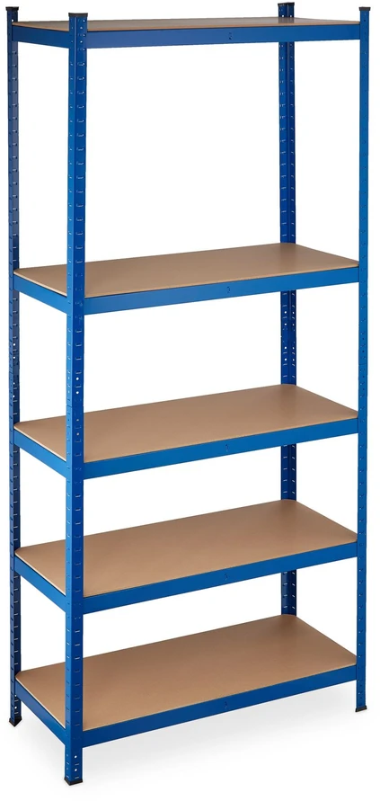 Relaxdays Itin tvirtas lentynų stelažas 220 cm mėlynas