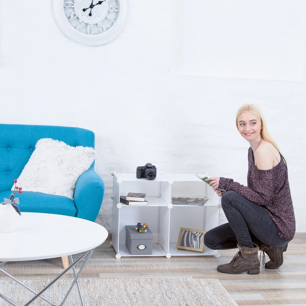 Relaxdays Lentynų sistema su 4 skyriais