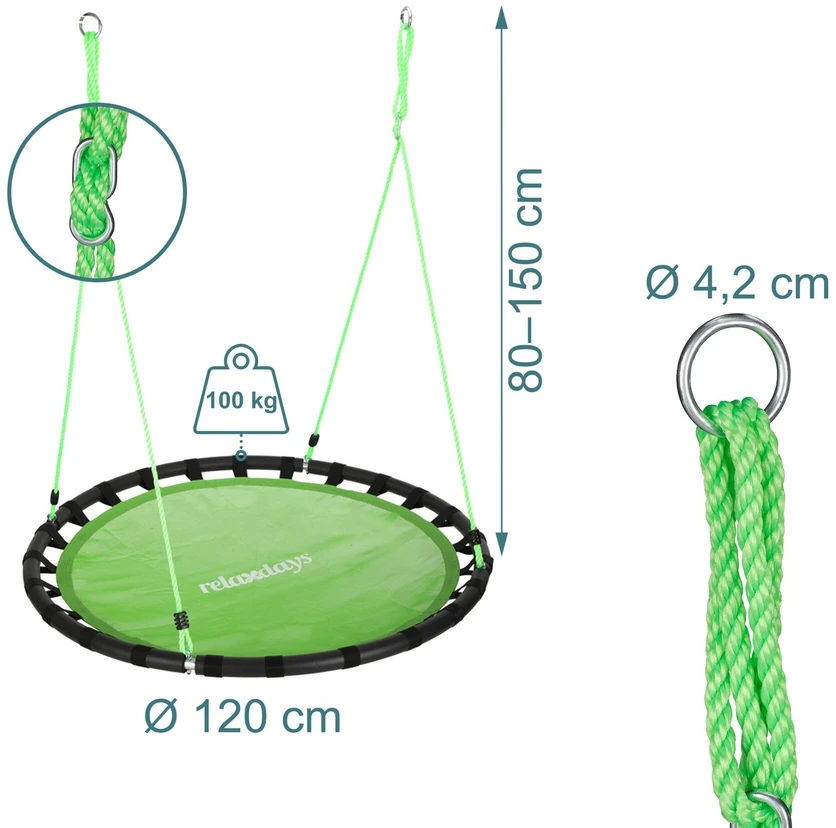 Relaxdays Lizdo supynės, 120 cm, 3.6kg
