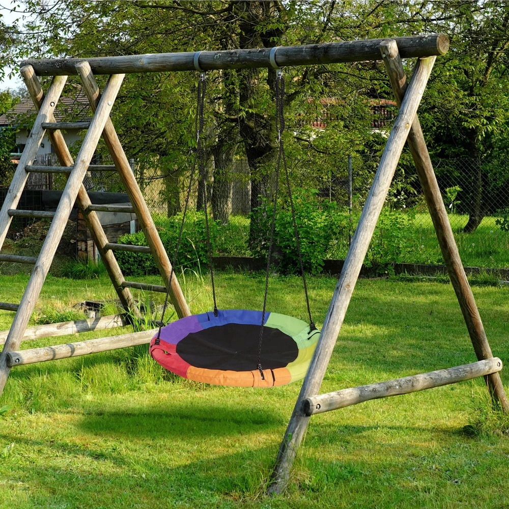 Relaxdays Įvairiaspalvės lizdo sūpynės Ø 100 cm