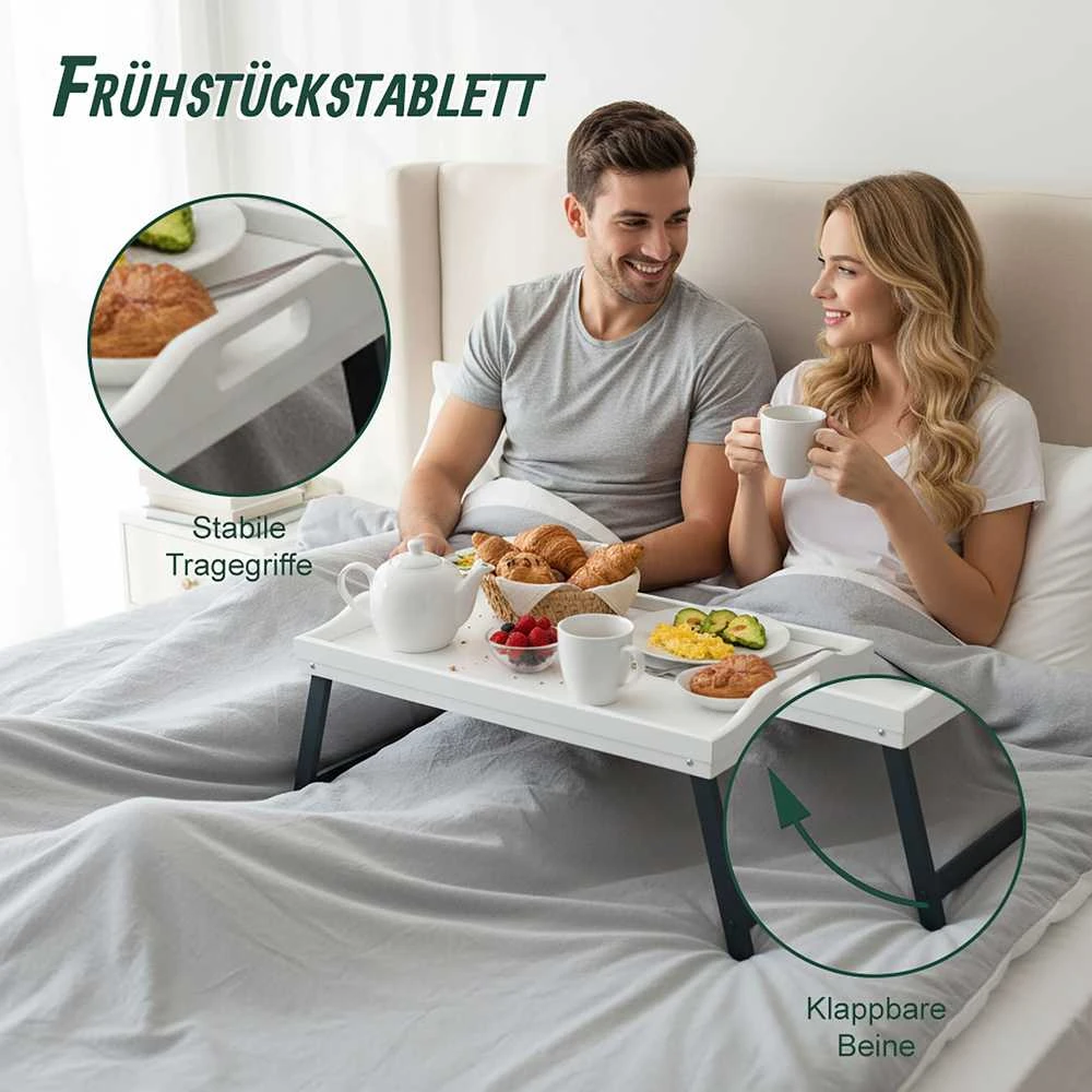Relaxdays Bambukinis padėklas lovai