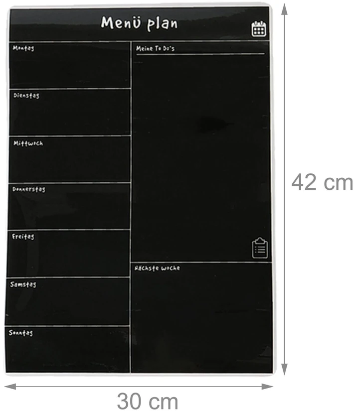 Relaxdays Magnetinis savaitinis valgiaraščio planuoklis