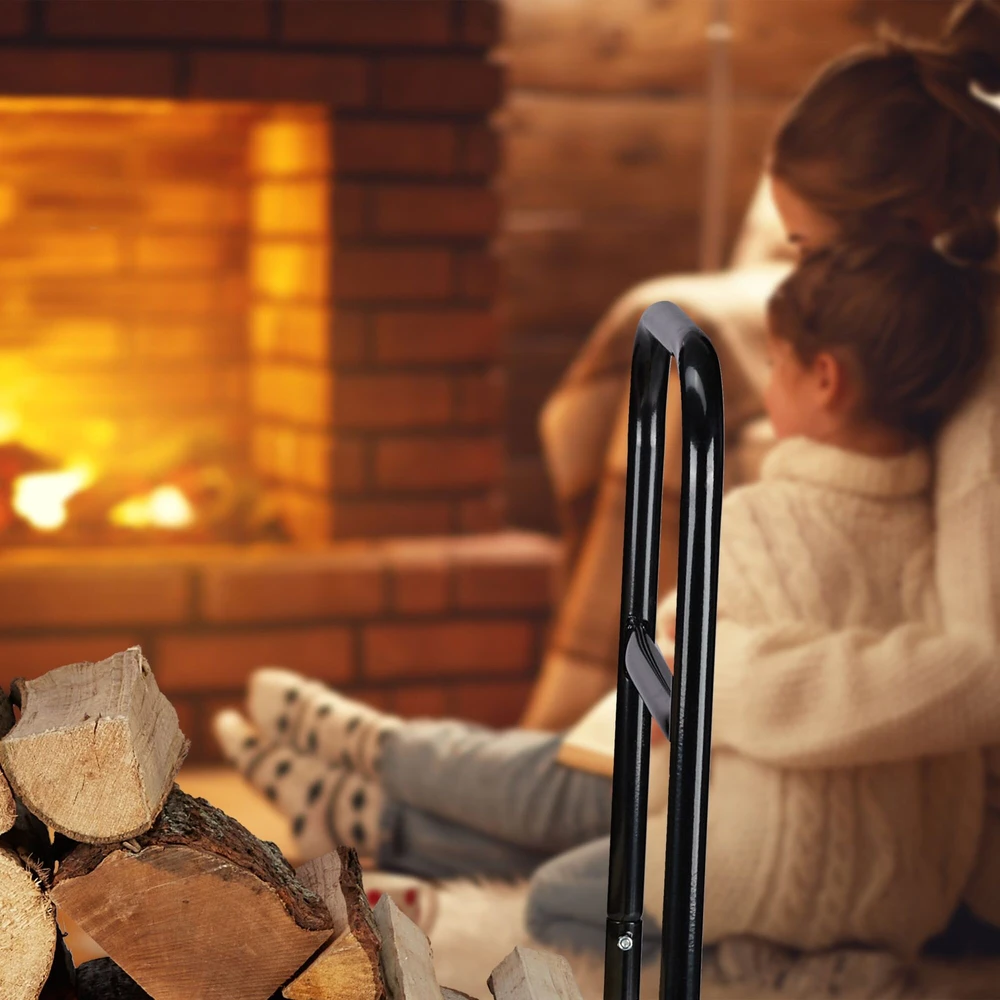 Relaxdays Plieninis malkų vežimėlis