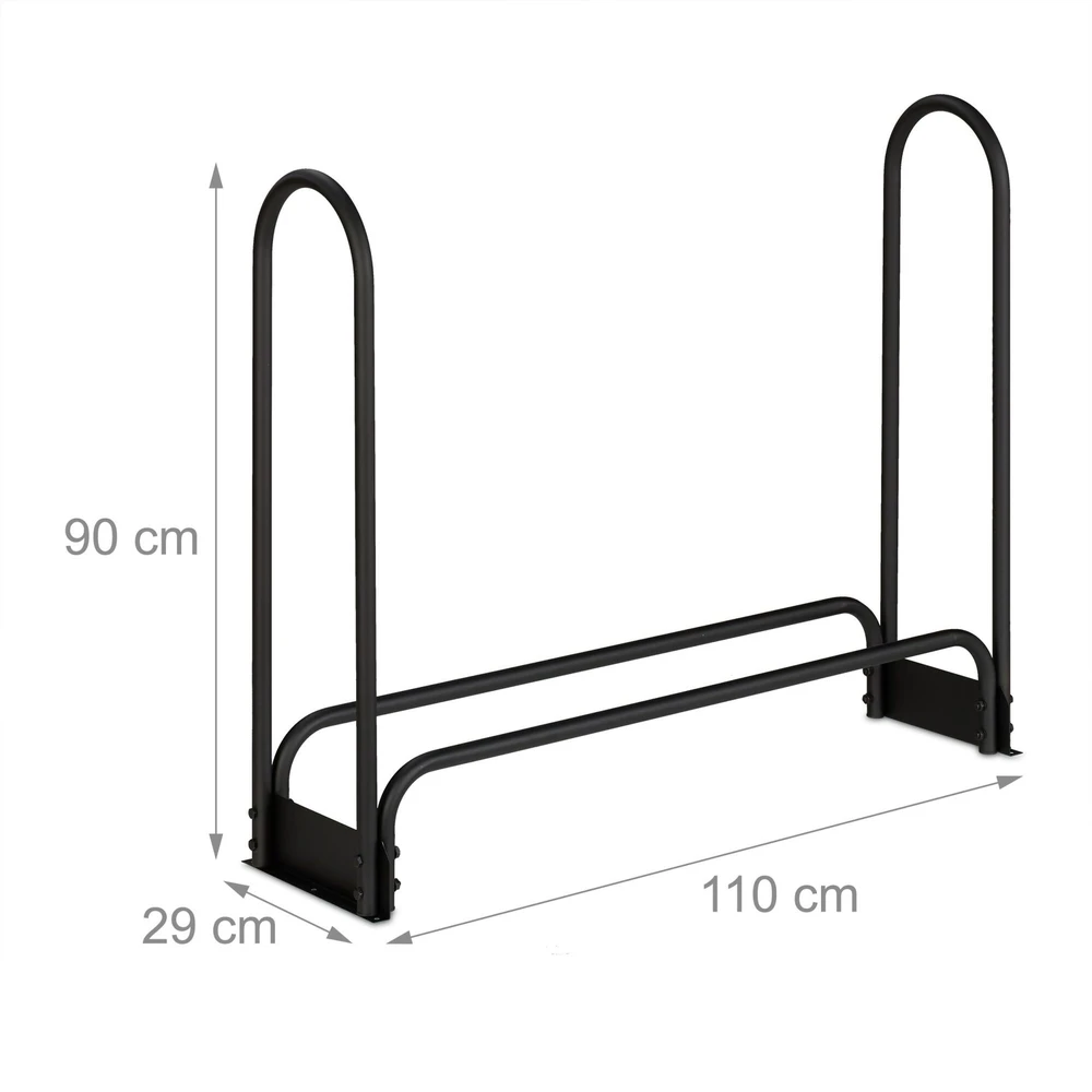 Relaxdays Metalinis malkų stovas 110cm