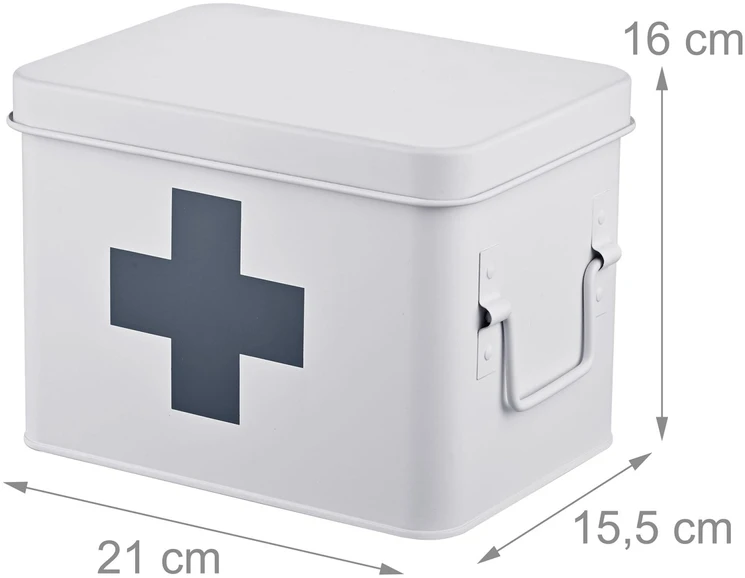 Relaxdays Metalinis medicininis dėklas