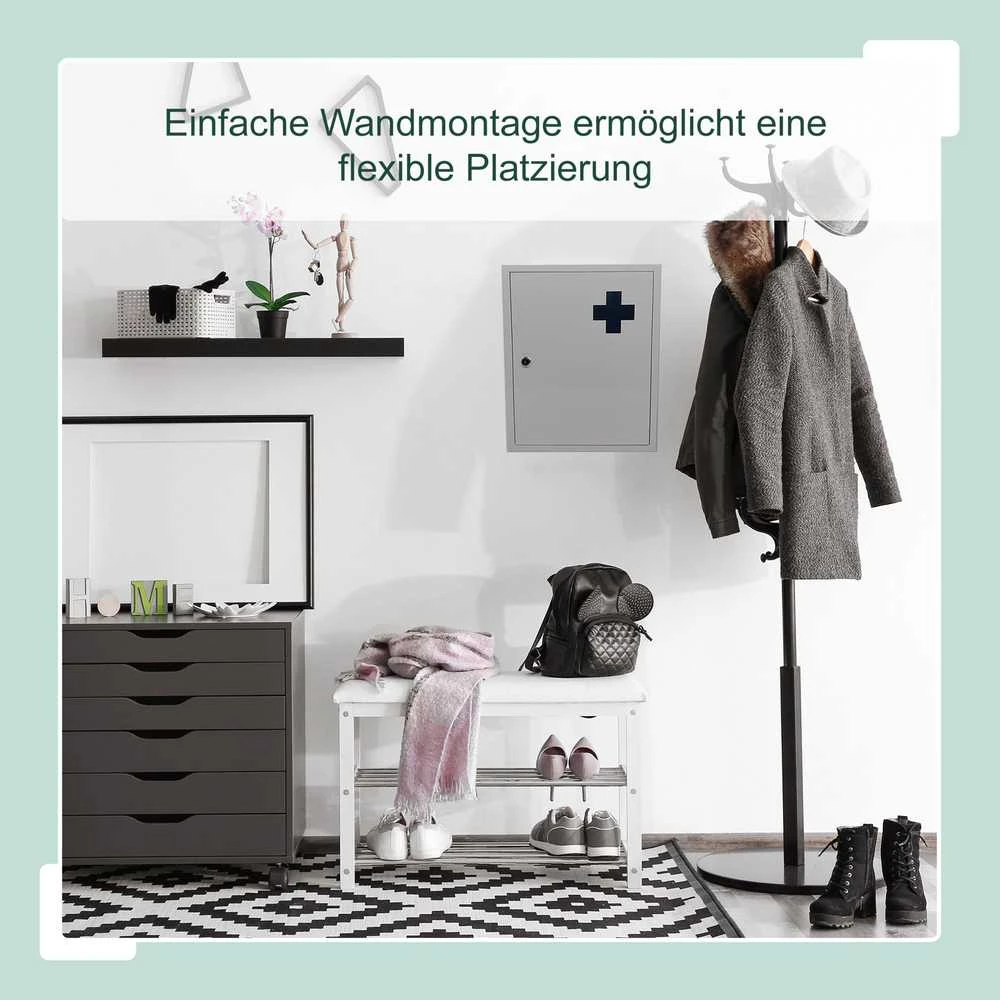 Relaxdays Užrakinama vaistinėlės spintelė