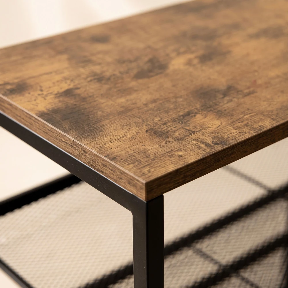 Relaxdays Metalinis ir MDF batų stovas, 5 lentynos