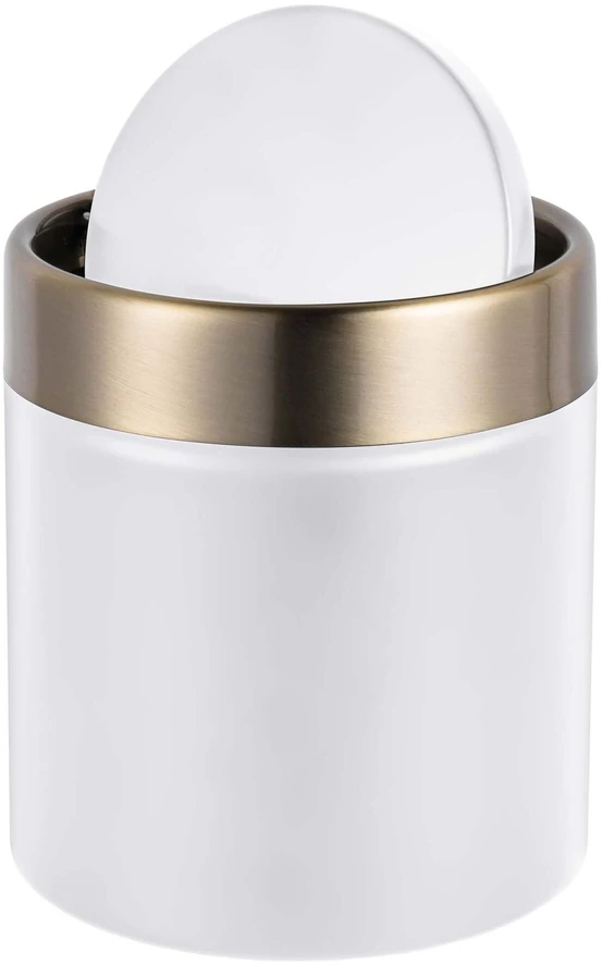 Relaxdays Mini šiukšliadėžė,1.5L,metalinis žiedas