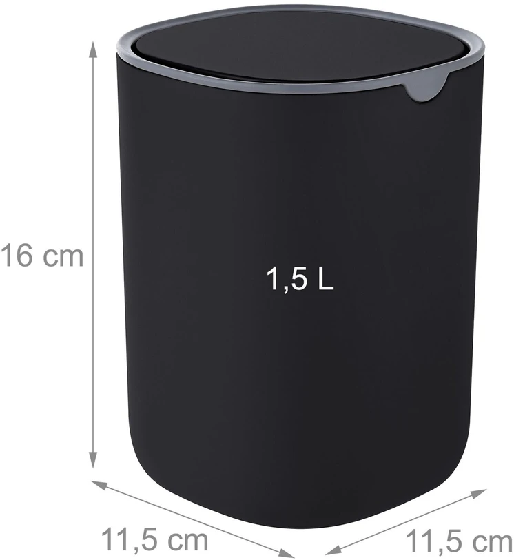 Relaxdays Mini stalo šiukšliadėžė, 1.5 l