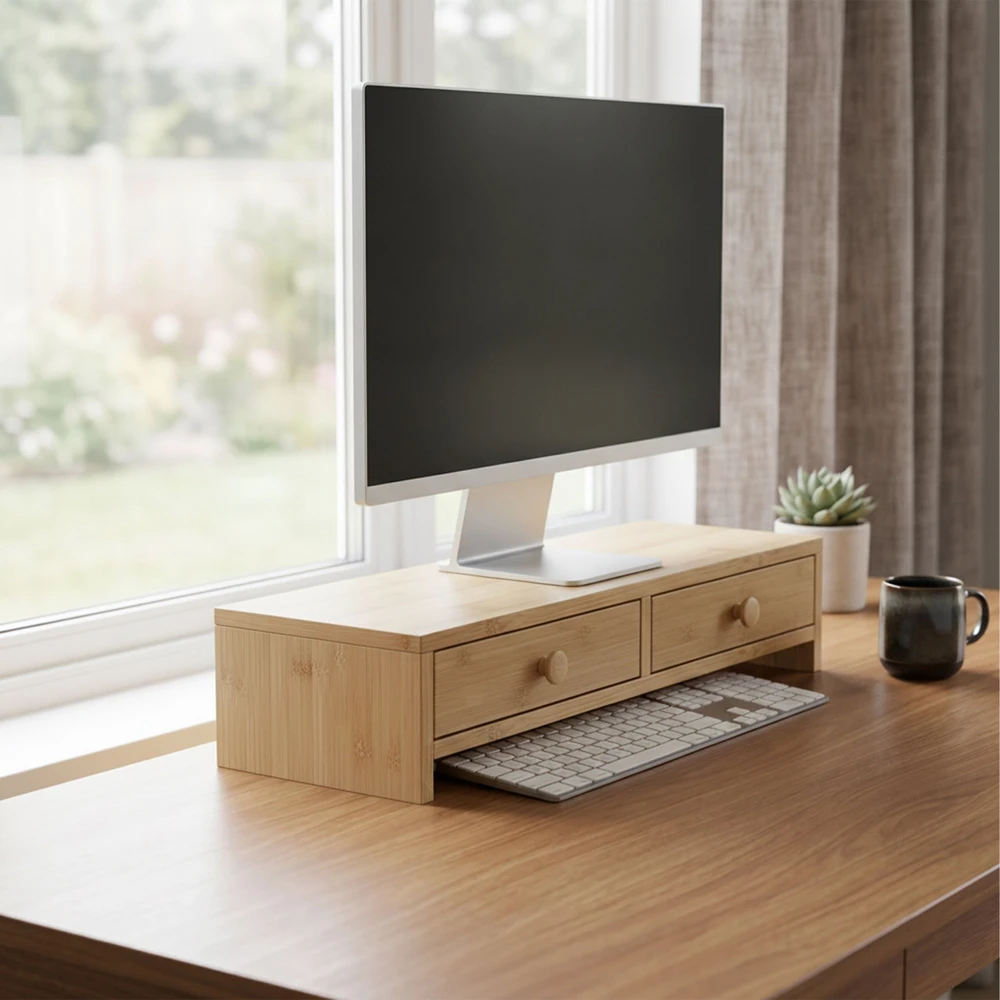 Relaxdays Monitoriaus pakėlėjas, 2 stalčiai