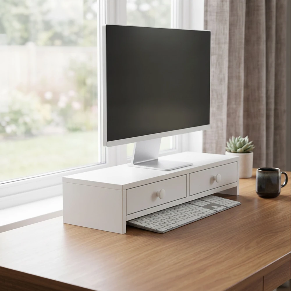 Relaxdays Monitoriaus pakėlėjas, 2 stalčiai