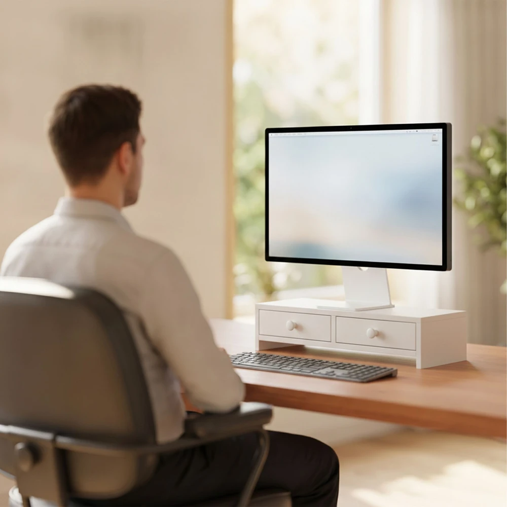 Relaxdays Monitoriaus pakėlėjas, 2 stalčiai