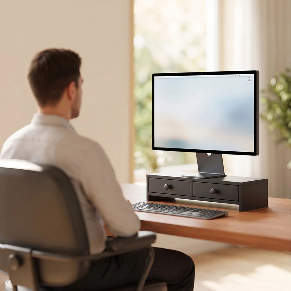 Relaxdays Monitoriaus pakėlėjas, 2 stalčiai
